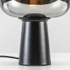 mat_zwarte_tafellamp_mays_2.webp Sale Straluma Mat zwarte tafellamp Mayson met smoke glazen kap