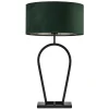 mat_zwarte_tafellamp_met__0-2.webp Sale Straluma Mat zwarte tafellamp met kap velours groen