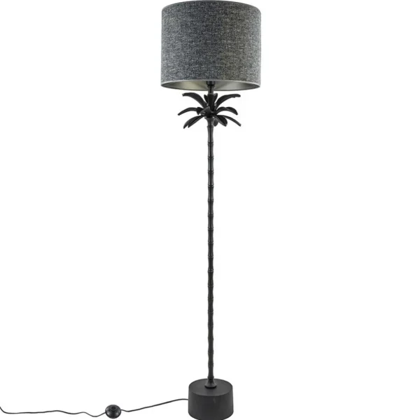 mat_zwarte_vloerlamp_arma_3.webp Best Straluma Mat zwarte vloerlamp Armata met palmbladeren