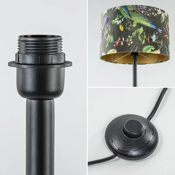 mat_zwarte_vloerlamp_denn_2.webp Outlet Straluma Mat zwarte vloerlamp Dennis Light & Living