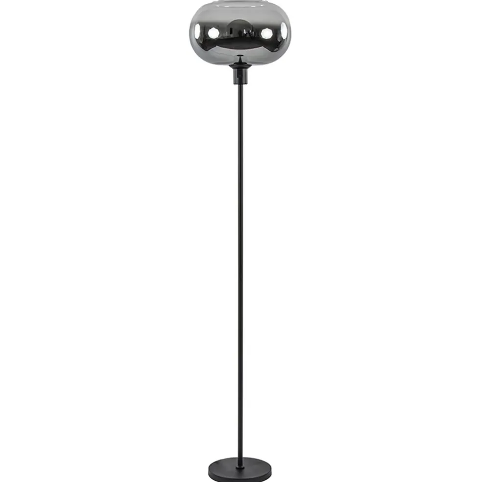 mat_zwarte_vloerlamp_met__0-4.webp Discount Straluma Mat zwarte vloerlamp met smoke glas gradient