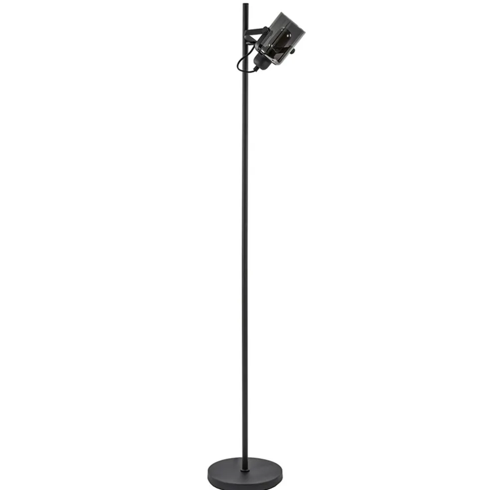 mat_zwarte_vloerlamp_met__0.webp Clearance Straluma Mat zwarte vloerlamp met smoke/titanium glas