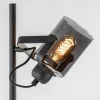 Clearance Straluma Mat zwarte vloerlamp met smoke/titanium glas