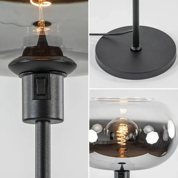 mat_zwarte_vloerlamp_met__2-5.webp Discount Straluma Mat zwarte vloerlamp met smoke glas gradient