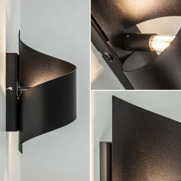 mat_zwarte_wandlamp_krul__3.webp Sale Straluma Mat zwarte wandlamp krul G9