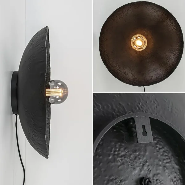 Best Sale Straluma Mat zwarte wandlamp Neva inclusief snoer