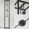metalen_design_vloerlamp__2.webp Discount Straluma Metalen design vloerlamp zwart frame rechthoek