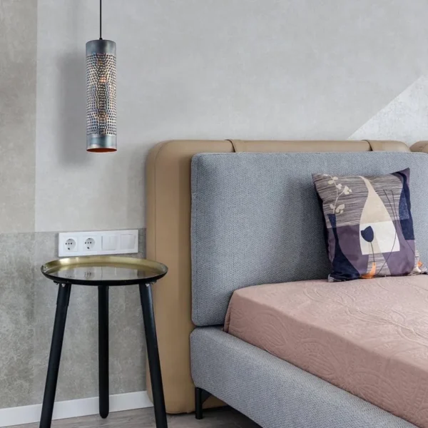 metalen_hanglamp_cilinder_4.webp Clearance Straluma Metalen hanglamp cilinder bruin gevlamd