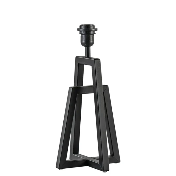 metalen_lampvoet_mat_zwar_1.webp Outlet Straluma Metalen lampvoet mat zwart exclusief kap