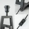 metalen_lampvoet_mat_zwar_3.webp Outlet Straluma Metalen lampvoet mat zwart exclusief kap