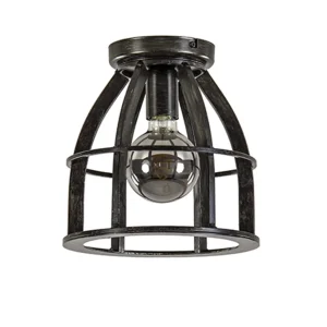 metalen_plafondlamp_antie_0.webp Sale Straluma Metalen plafondlamp antiek zwart