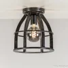 metalen_plafondlamp_antie_1.webp Sale Straluma Metalen plafondlamp antiek zwart