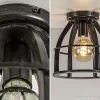 metalen_plafondlamp_antie_2.webp Sale Straluma Metalen plafondlamp antiek zwart