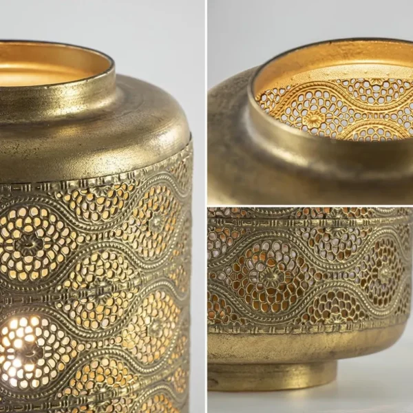 Best Straluma Metalen tafellamp lantaarn goud Oriental