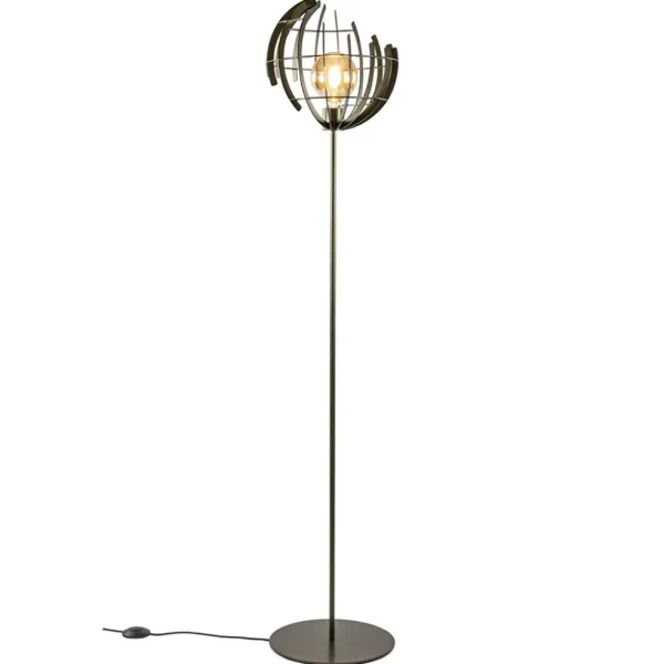 Store Straluma Metalen vloerlamp Terra oud messing