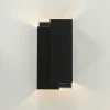 Discount Straluma Metalen wandlamp zwart met overlap