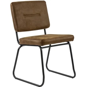micro_lederen_eetkamersto_0.webp Discount Straluma Micro lederen eetkamerstoel camel met zwart frame