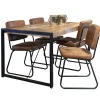 micro_lederen_eetkamersto_4.webp Discount Straluma Micro lederen eetkamerstoel camel met zwart frame
