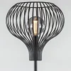 Online Straluma Modern zwarte vloerlamp met draad kap