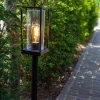 moderne_buitenlamp_lantaa_4-1.webp Online Straluma Moderne buitenlamp lantaarn op paal zwart met helder glas
