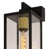 moderne_buitenlamp_rechth_2.webp Cheap Straluma Moderne buitenlamp rechthoek zwart met goud IP54