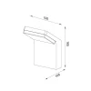 moderne_buitenlamp_wand_i_3.webp Fashion Straluma Moderne buitenlamp wand inclusief geïntegreerd LED