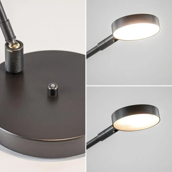 moderne_bureaulamp_zwart__3-1.webp Shop Straluma Moderne bureaulamp zwart staal met dimbaar LED