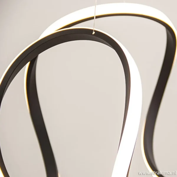 Fashion Straluma Moderne design hanglamp LED zwart