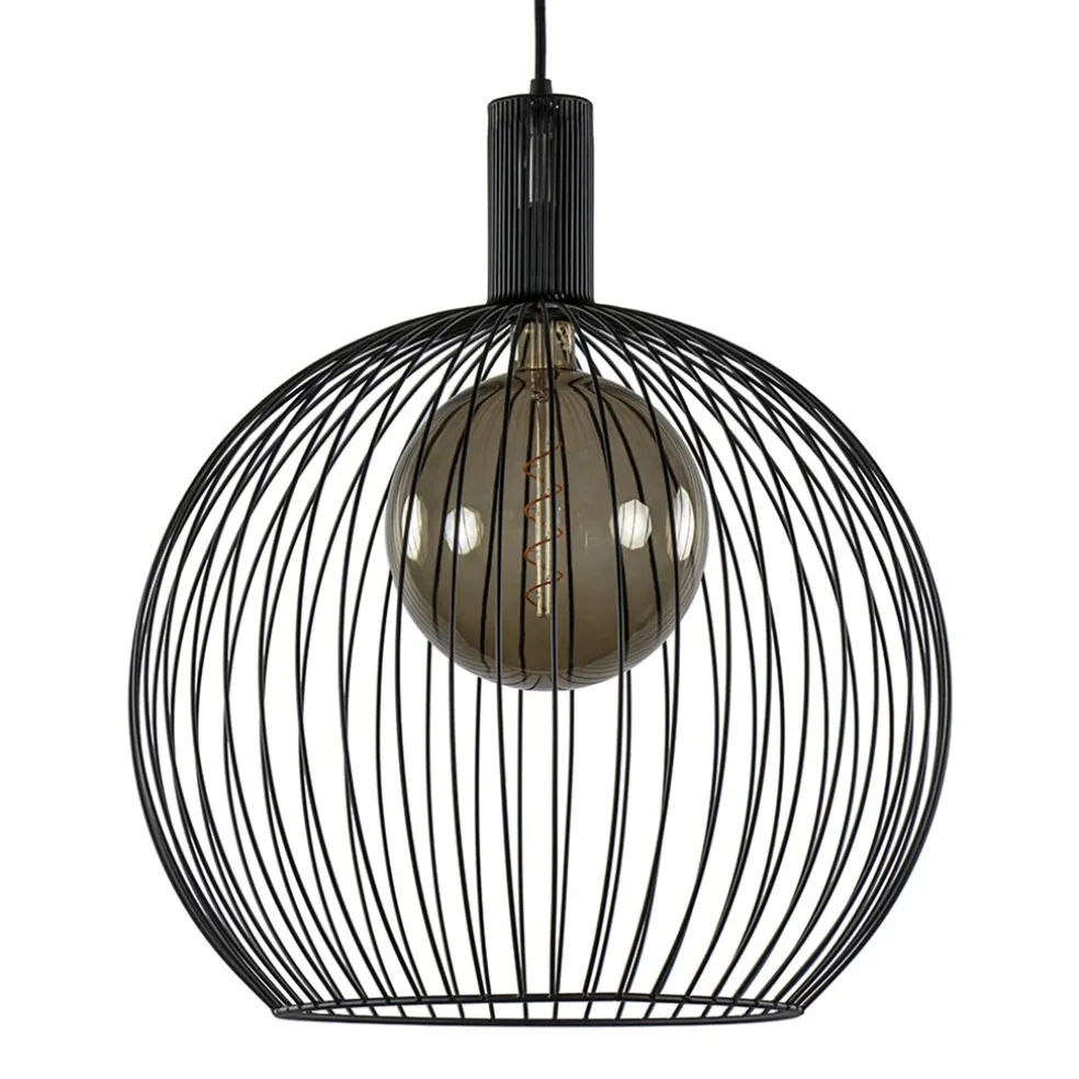moderne_draad_hanglamp_ma_0.webp Best Sale Straluma Moderne draad hanglamp mat zwart 50 cm