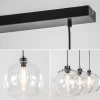 Sale Straluma Moderne eettafelhanglamp zwart met helder glas