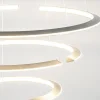 Outlet Straluma Moderne hanglamp rond met LED ringen nikkel