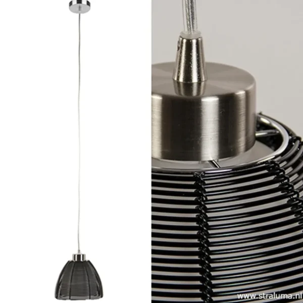 moderne_hanglamp_zwart_kl_3.webp Hot Straluma Moderne hanglamp zwart klein