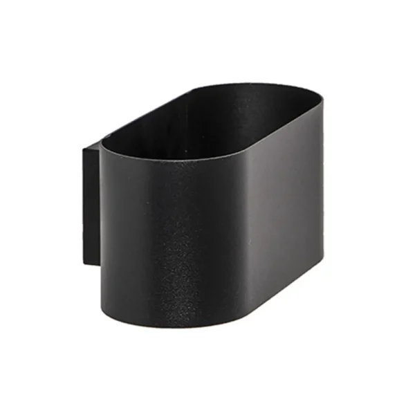 moderne_kleine_wandlamp_o_0.webp Store Straluma Moderne kleine wandlamp ovaal zwart