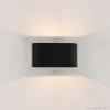 moderne_kleine_wandlamp_o_2.webp Store Straluma Moderne kleine wandlamp ovaal zwart