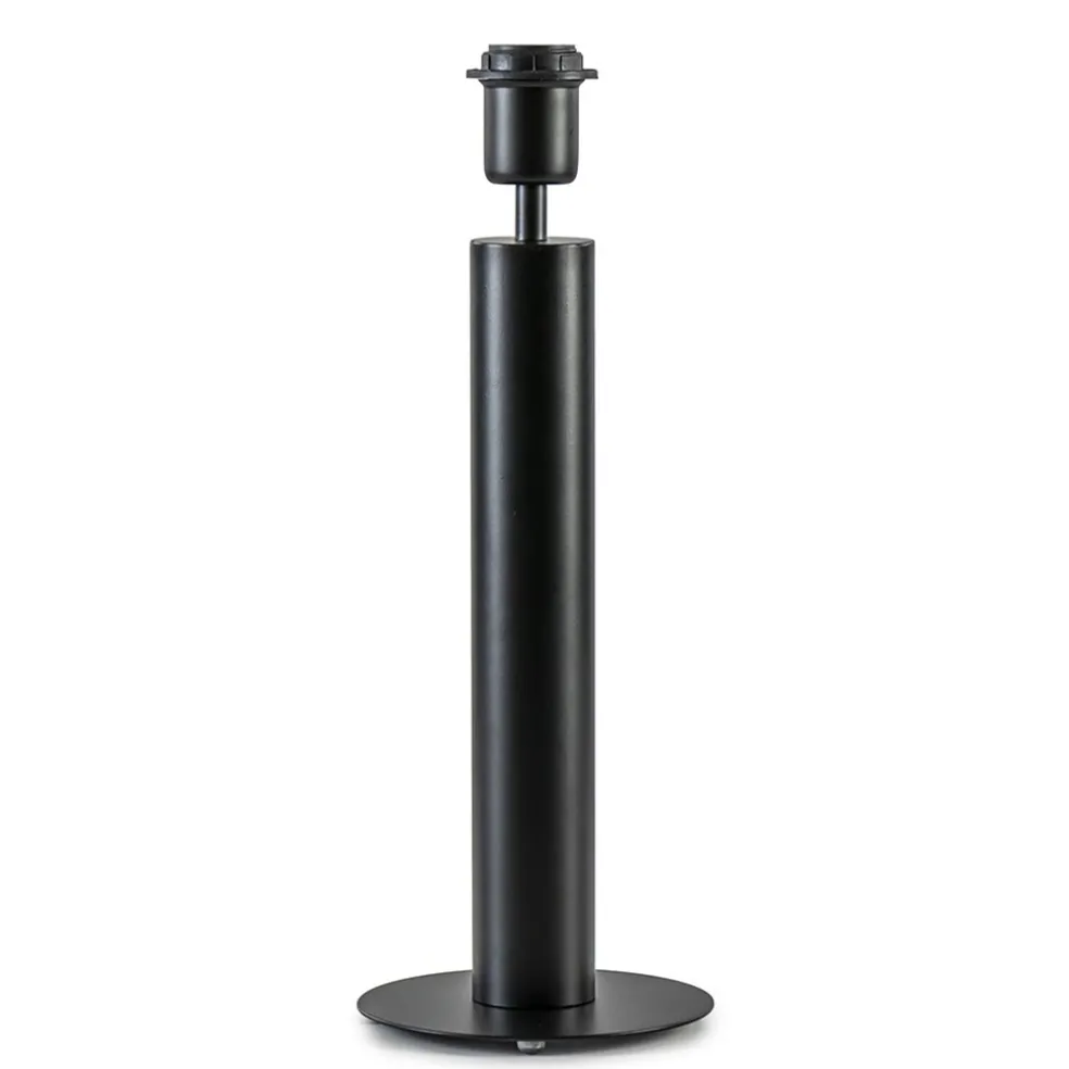 Outlet Straluma Moderne lampvoet cilinder mat zwart excl kap