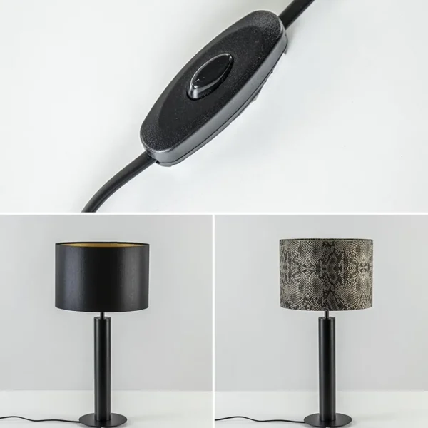 moderne_lampvoet_cilinder_3.webp Outlet Straluma Moderne lampvoet cilinder mat zwart excl kap