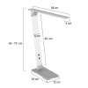Clearance Straluma Moderne LED bureaulamp geborsteld staal verstelbaar