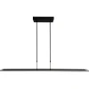 Online Straluma Moderne LED hanglamp balk mat zwart met smoke glas