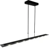 Online Straluma Moderne LED hanglamp balk mat zwart met smoke glas