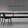 Online Straluma Moderne LED hanglamp balk mat zwart met smoke glas