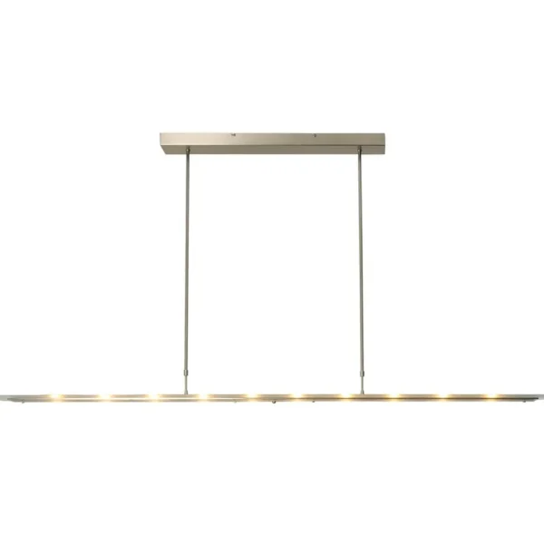 moderne_led_hanglamp_nikk_0.webp Discount Straluma Moderne LED hanglamp nikkel met helder glas