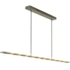 moderne_led_hanglamp_nikk_1.webp Discount Straluma Moderne LED hanglamp nikkel met helder glas