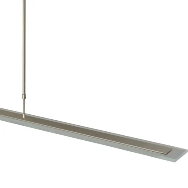 moderne_led_hanglamp_nikk_3.webp Discount Straluma Moderne LED hanglamp nikkel met helder glas