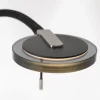 New Straluma Moderne LED leeslamp zwart met smoke glas dimbaar