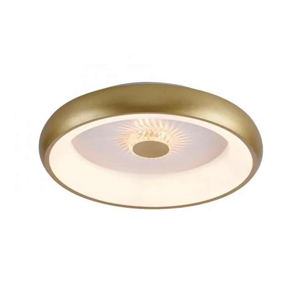 moderne_led_plafondlamp_m_0.webp New Straluma Moderne LED plafondlamp mat goud met remote dimbaar