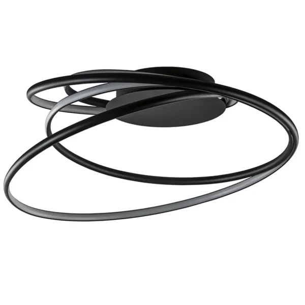 moderne_led_plafondlamp_r_0-1.webp Shop Straluma Moderne LED plafondlamp ringen zwart 3-standen dimbaar