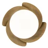 New Straluma Moderne LED plafondventilator wit met houten bladen