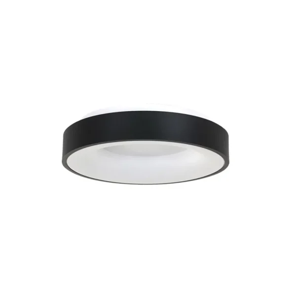 moderne_led_plafonnire_zw_0.webp Best Straluma Moderne LED plafonnière zwart rond 30 cm