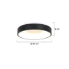 moderne_led_plafonnire_zw_3.webp Best Straluma Moderne LED plafonnière zwart rond 30 cm