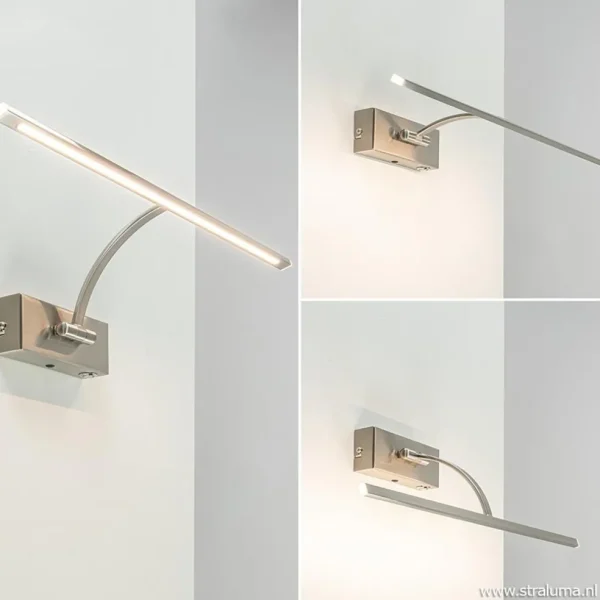 moderne_led_schilderijver_3.webp Hot Straluma Moderne LED schilderijverlichting nikkel dimbaar